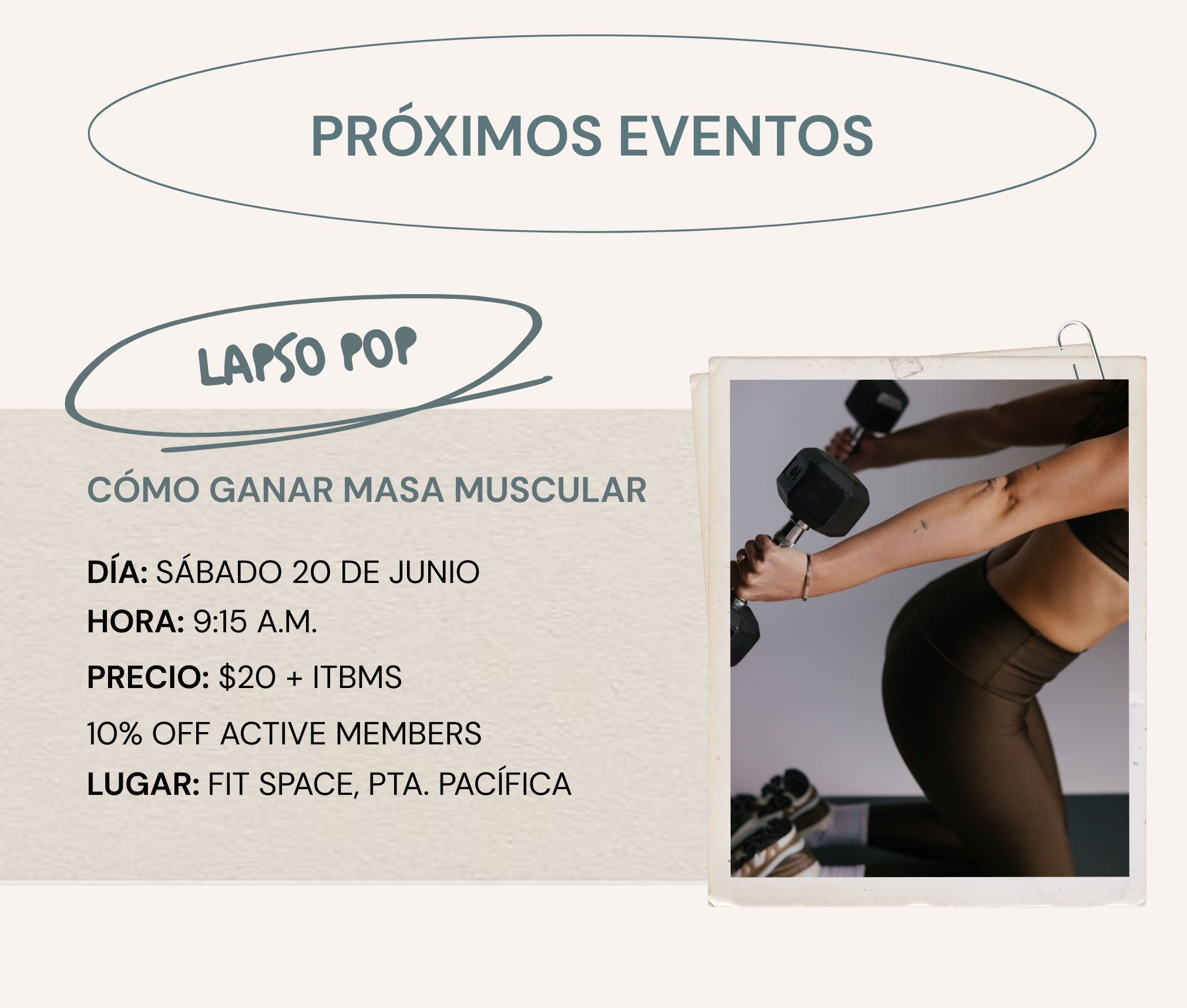 Lapso Pop: Cómo ganar masa muscular